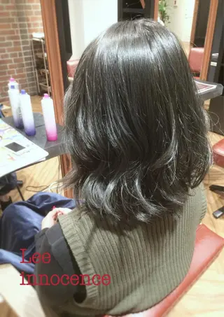 ミディアム セミロング カラー カラー/髪質改善スペ シャリスト宮本 伸一のヘアスタイル