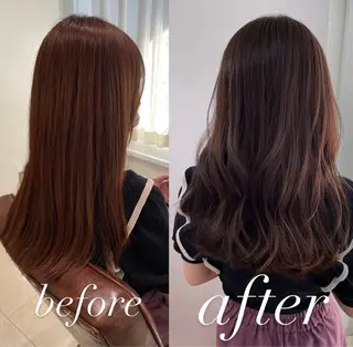 セミロング カラー 過去一の柔髪ヘア 🌿einshairのヘアスタイル