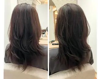 ロング ウルフ・ハイレイヤー 🌟ナカノ・ユウヤのヘアスタイル