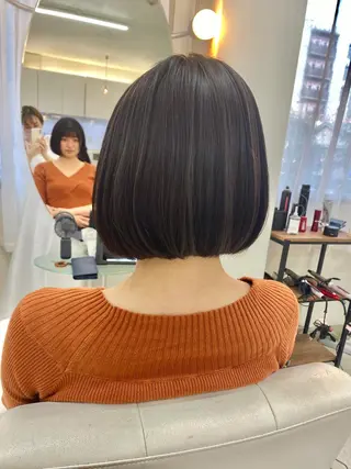 ショート カラー ヘアアレンジ ナカジマ ボブ/レイヤーのヘアスタイル
