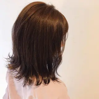 ミディアム カラー 伊藤 さやかのヘアスタイル