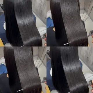 ロング カラー パーマ 三宮/髪質改善 /縮毛矯正美髪カラーのヘアスタイル