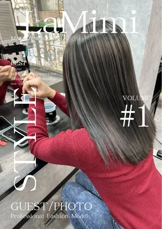 セミロング カラー La Mimiのヘアスタイル