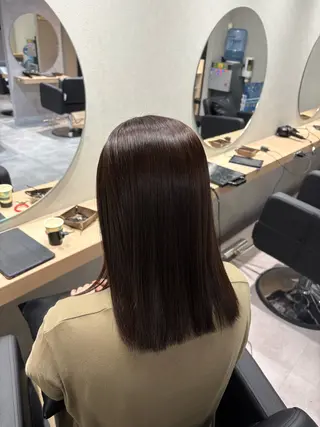 ミディアム mok 🫧ayaneのヘアスタイル