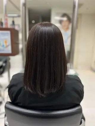 セミロング カラー 小野 達己のヘアスタイル