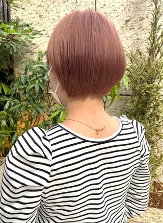 ショート カラー ハイトーン/デザイン hirokiのヘアスタイル