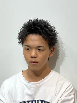 ショート パーマ メンズ メンズ特化パーマ &カラー🔥小倉大和のヘアスタイル