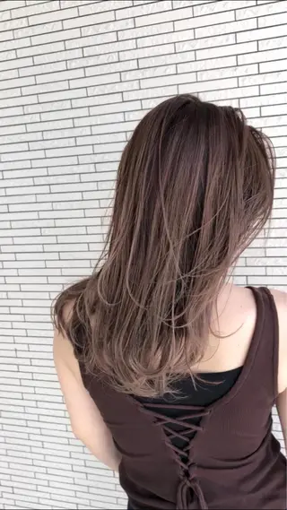 ミディアム カラー クドウレイ fifth渋谷のヘアスタイル
