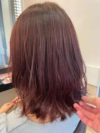 ミディアム カラー ヘアアレンジ リリー /Men's/パーマのヘアスタイル