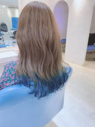 セミロング カラー 中目黒✂︎店長✂︎ TOMOHIROのヘアスタイル