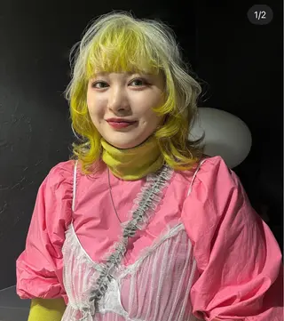 ミディアム カラー 6/5まで目黒店 カラー🎀ミカゼのヘアスタイル