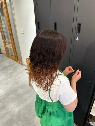 ロング カラー パーマ カリスマになる美容師 💥TOUI💥上野のヘアスタイル