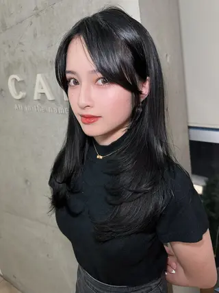 ロング 隅野 恭生のヘアスタイル