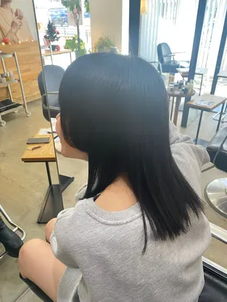 セミロング 福島 優夢のヘアスタイル