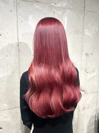 ロング カラー メンズ 【縮毛矯正ブリーチ】 MANATO🌈のヘアスタイル