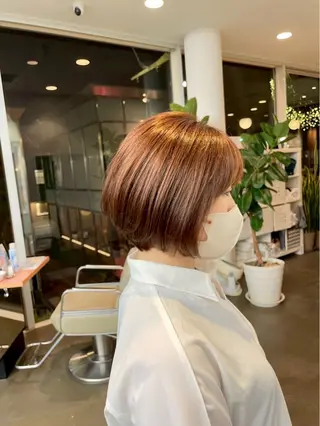 ショート 🎧ayaka/ボブ /透明感カラー🩵のヘアスタイル
