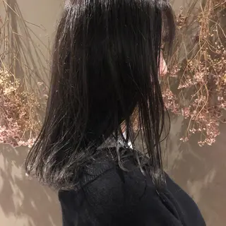 ロング カラー qpula misuzuのヘアスタイル