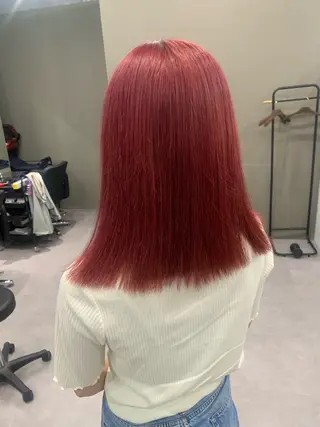 カラー 酸性ストレート 髪質改善のヘアスタイル
