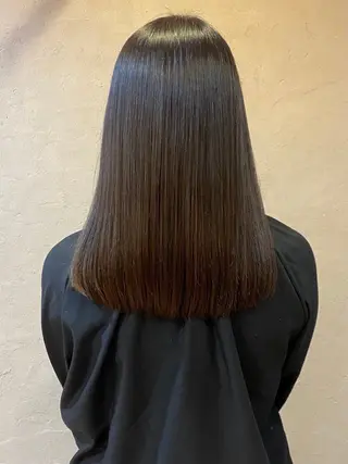 セミロング カラー 七彩 ななせのヘアスタイル