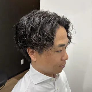 ショート パーマ メンズ パーマPrivate SalonNoa名駅のヘアスタイル