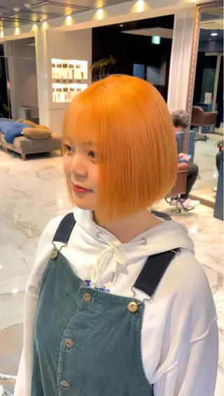 ショート ボブ/艶カラー/ 縮毛矯正/寺岡祐斗のヘアスタイル