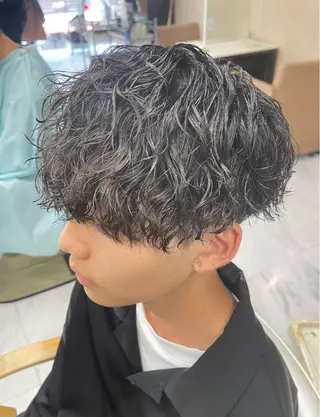 ショート パーマ メンズ 🌻メンズカット 落合諒🌻のヘアスタイル