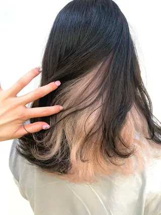 ロング カラー ヘアアレンジ 🎀暖色カラー🎀 ♡yurika♡のヘアスタイル