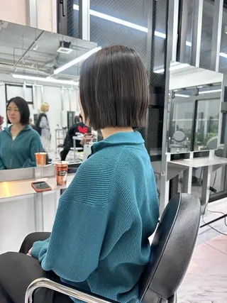 ミディアム ハイトーン/髪質改善 /ブリーチ縮毛のヘアスタイル