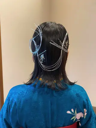 ミディアム ヘアアレンジ ENIF ヤマグチアツコのヘアスタイル