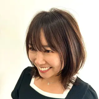 ミディアム 箕面☆髪質改善☆安田 聡志のヘアスタイル