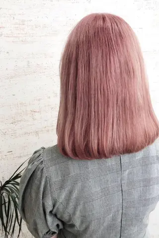 ミディアム カラー ケアブリーチ /髪質 改善/古橋圭史郎のヘアスタイル