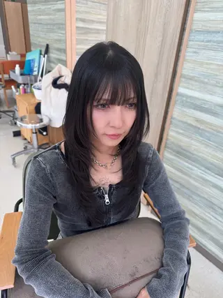 ロング 韓国ヘア/レイヤー/ ツヤカラー/ Aiのヘアスタイル