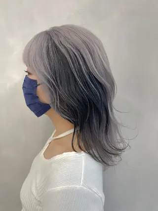 ミディアム カラー 🦋レイヤーカット ミドリカワ🦋のヘアスタイル
