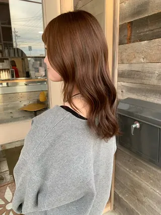 ロング カラー カワサキ マホのヘアスタイル
