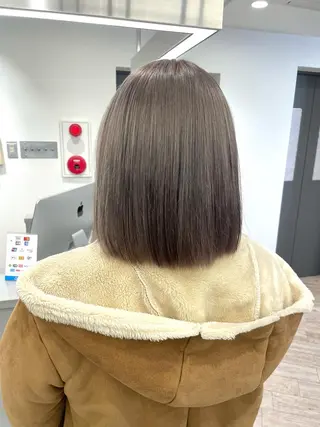 ミディアム ♡似合わせハイトーン ♡maiのヘアスタイル