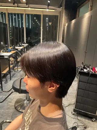 メンズ ブリーチカラー/ カット/安松龍一のヘアスタイル