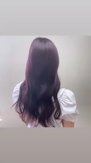 ミディアム カラー パーマ ヘアアレンジ メンズ キッズ ネイル マツエク・マツパ 切りっぱなしヘアボブ ミディアムヘアRYOのヘアスタイル