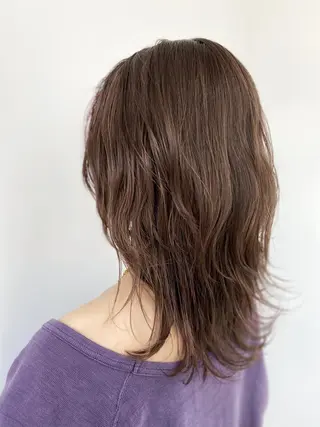 セミロング カラー ⭐️当日OK⭐️ 岩田峻のヘアスタイル