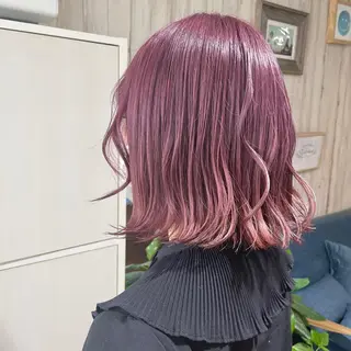 ミディアム ♡透明感/艶カラー/ M a I ♡のヘアスタイル