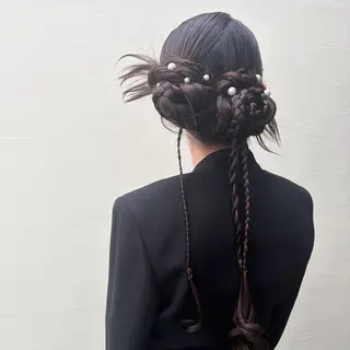 ロング ヘアアレンジ 松本 茜のヘアスタイル