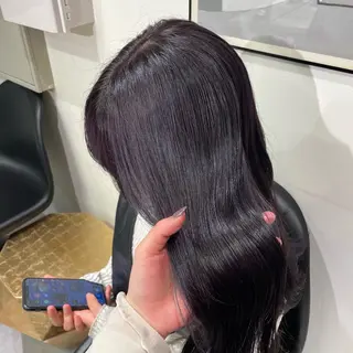 ロング カラー グレージュ/ベージュ 🎀momo🎀のヘアスタイル