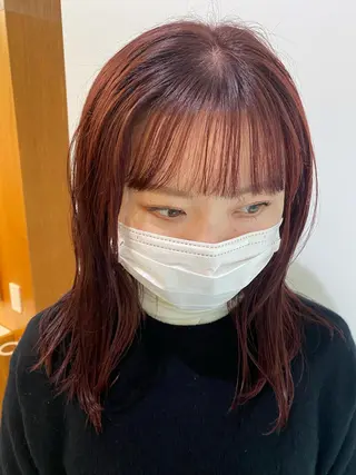 ミディアム カラー 砂原 ひよりのヘアスタイル