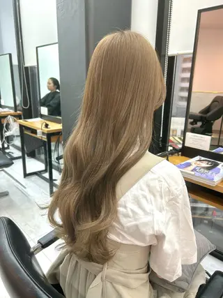 ロング カラー ヘアアレンジ 🎀暖色カラー🎀 ♡yurika♡のヘアスタイル