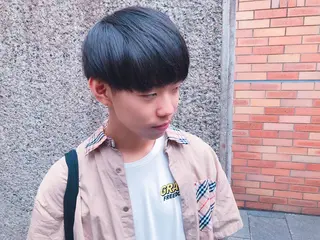 ショート カラー パーマ ヘアアレンジ メンズ ちこ .のヘアスタイル