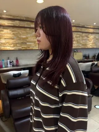 セミロング カラー FaB/ Yunaのヘアスタイル