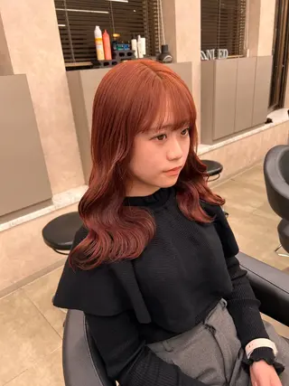 セミロング カラー 💖札幌カラー 指名No.1💖玲奈のヘアスタイル