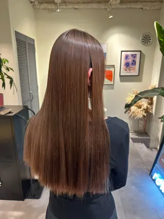 ロング カラー HANAME 原宿美容室のヘアスタイル