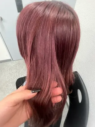 ロング 艶髪ハイトーンカラー 渋谷🎀ririkaのヘアスタイル