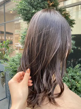 ロング カラー ヘアアレンジ 韓国好き🇰🇷 美容師MIKUのヘアスタイル