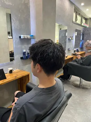 ショート パーマ メンズ 🔥横浜メンズ専門 美容師🔥福田竜作のヘアスタイル